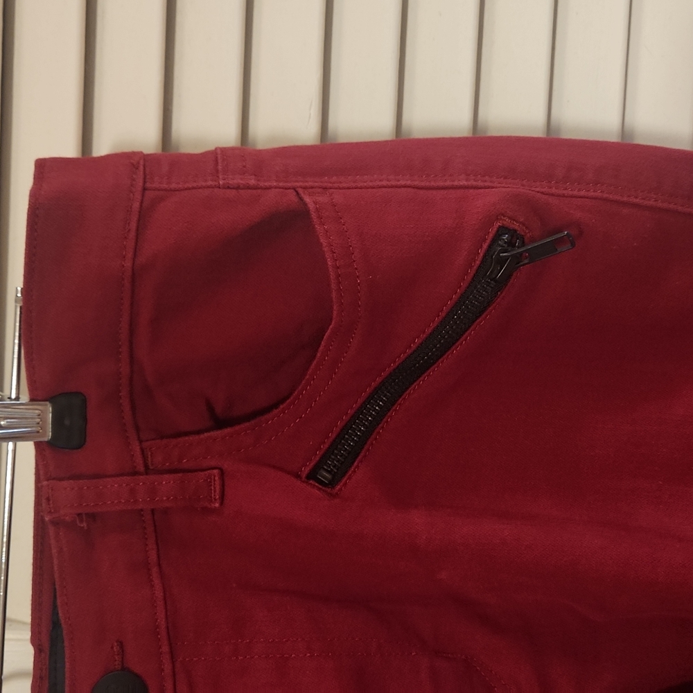Rock & Republic Kashmiere Red Wash Denim Legging 12 - Picture 5 of 6